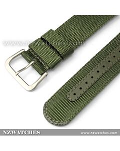 Seiko 22mm Nylon Strap for SNDA20, SNDA23, SNZG09 & etc. Green 4A212J