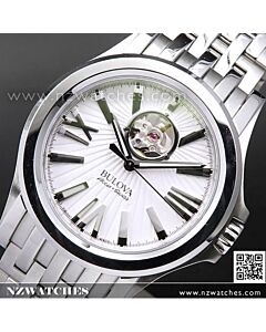 Bulova Accuswiss Kirkwood Sapphire Automatic White Mens Watch 63A125 Swiss Made