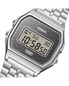 CASIO Classic Traditional Seigaiha Pattern Digital Watch A159WEVJ-7