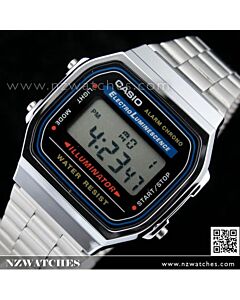 Casio Vintage Retro style Unisex Digital Watch A168WA-1, A-168WA