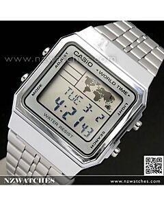 Casio World Time Alarms Digital Watch A500WA-7DF