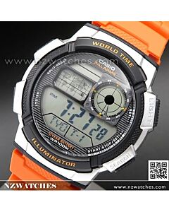 Casio Sporty Digital World Time 100M AE-1000W-4AV, AE1000W