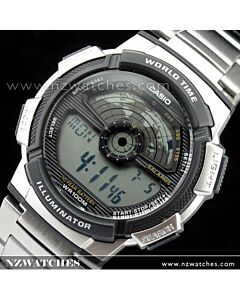 Casio Men's World Time Alarm Digital Sports Watch AE-1100WD-1AV AE1100WD