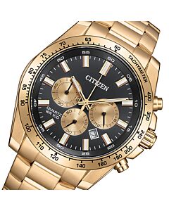 Citizen Quartz Sports Chronograph Rose Gold Men’s Watch AN8233-51E