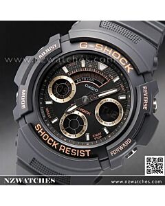 Casio G-Shock Black Out Analog-Digital 200m World Time Sport Watch AW-591BB-1A, AW591BB