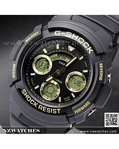 Casio G-Shock Black Out Analog-Digital 200m World Time Sport Watch AW-591BB-1A, AW591BB