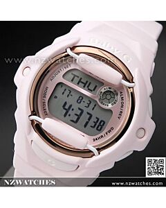 Casio Baby-G Light Pink and Gold Alarm Sport Watch BG-169G-4B, BG169G