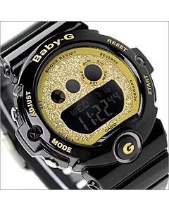 Casio Baby-G 200M World Time Sparkle Gold with Black Watch BG-6900SG-1, BG6900SG