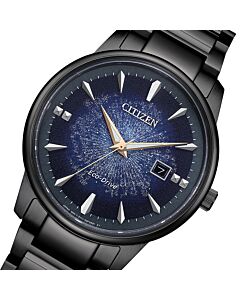 Citizen Eco-Drive Galaxy Purple Dial Sapphire Mens Watch BM7595-89X