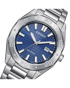 Citizen Eco-Drive Blue Dial 100M Stainless Steel Watch BM7630-80L