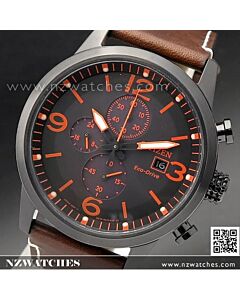 Citizen Eco-Drive Chronograph Leather Strap Watch CA0617-11E