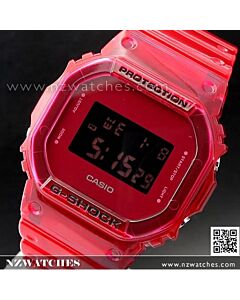 Casio G-Shock Color Skeleton Red Jelly Clear Watch DW-5600SB-4, DW5600SB