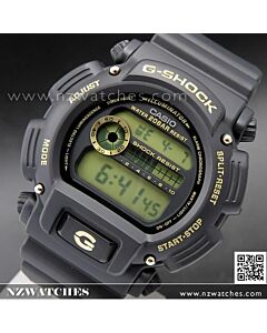 Casio G-Shock Black and Gold Alarm Stopwatch Watch DW-9052GBX-1A9, DW9052GBX