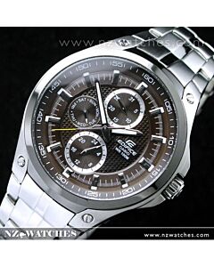 Casio Edifice Black IP bezel Mens Watch EF326D EF-326D-5AV