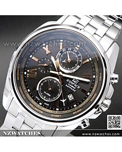 Casio Edifice World Time Sapphire Alarm Mens Watch EFB-301JD-1A, EFB301JD Made in Japan