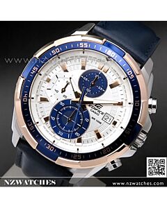 Casio Edifice Black Blue Ion Plated Mens Watches EFR-539BK-1A2V, EFR539BK