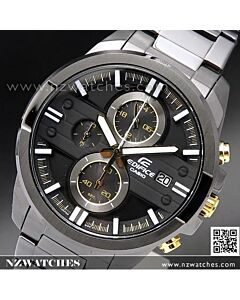 Casio Edifice Chronograph Black Gold Mens Watch EFR-543BK-1A9, EFR543BK