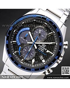 Casio Edifice Solar Chronograph Carbon Fiber Dial Watch EQS-900DB-2AV, EQS900DB