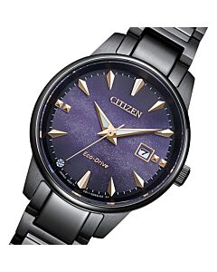 Citizen Eco-Drive Galaxy Blue Dial Sapphire Ladies Watch EW2595-81L