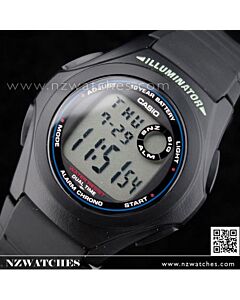 Casio Digital LCD Alarm Stopwatch Sports Watch F-200W-1A, F200W