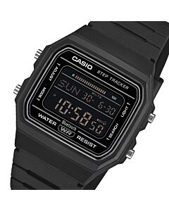 Casio Bluetooth All Black Step Tracker Digital Watch F-B100W-1B