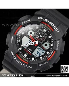 Casio G-Shock Velocity Indicator 200M Alarm Watch GA-100-1A4, GA100