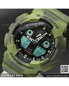 Casio G-Shock 200M Marble Camouflage Military Sport Watch GA-100MM-3A, GA100MM