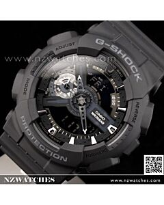 Casio G-Shock All Black Analog Digital Display Watch GA-110-1B, GA110