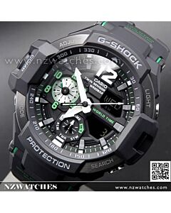 Casio G-Shock GRAVITYMASTER 200M Thermometer Compass Watch GA-1100-1A3, GA1100