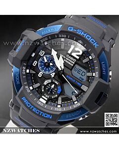 Casio G-Shock GRAVITYMASTER 200M Thermometer Compass Watch GA-1100-2B, GA1100