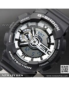 Casio G-Shock All Black Analog Digital Display Watch GA-110-1B, GA110