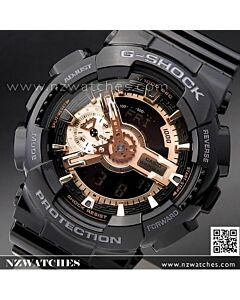 Casio G-Shock Black and Rose Gold Analog Digital Watch GA-110MMC-1A, GA110MMC