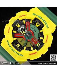 Casio G-Shock Anlalog Digital Rastafarian Limited Watch GA-110RF-9A, GA-110RF