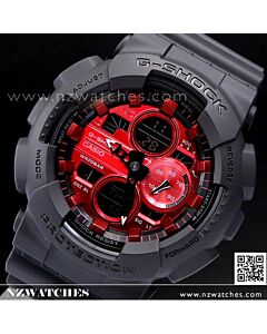 Casio G-Shock Analog Digital Black Red Watch GA-140AR-1A, GA140AR