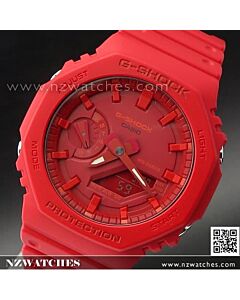 Casio G-Shock Carbon Core Guard All Red Watch GA-2100-4A, GA2100