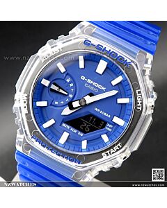 Casio G-Shock HIDDEN COAST Transparent Resin Watch GA-2100HC-2A, GA2100HC