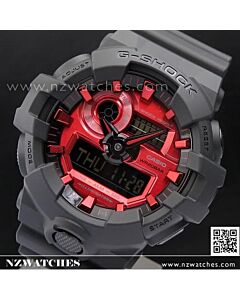 Casio G-Shock Analog Digital Super illuminator Black Red Watch GA-700AR-1A, GA700AR