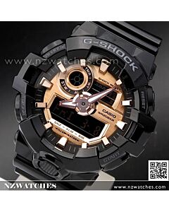 Casio G-Shock Black and Rose Gold Analog Digital Watch GA-700MMC-1A, GA700MMC