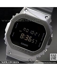 Casio G-Shock Black ion plated Stainless Steel Bezel Watch GM-5600B-1, GM5600B