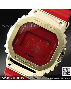 Casio G-Shock Red and Gold Metal Covered Ltd Watch GM-5600CX-4, GM5600CX