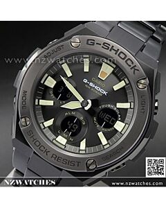 Casio G-Shock G-STEEL Analog Digital Solar All Black Sport Watch GST-S130BD-1A, GSTS130BD