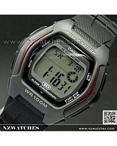 Casio Dual Time Alarm 100M Digital Watch HDD-600-1AV, HDD600