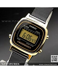 Casio Vintage Digital Mesh Band Ladies Watch LA670WEMB-1, LA670WEMB