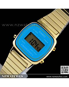 Casio Retro Gold Tone Digital Ladies Watches LA670WGA-2DF, LA670WGA