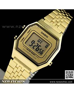 Casio Retro Gold Tone Digital Ladies Watches LA680WGA-9DF, LA680WGA