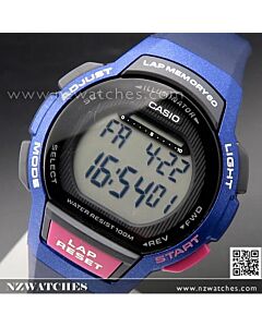 Casio Stopwatch Alarm Ladies Digital Watch LWS-1000H-2AV, LWS1000H