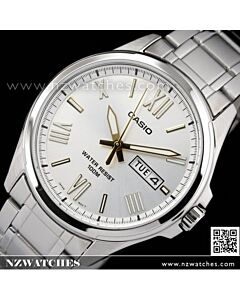 Casio Day Date Silver Gold Mens Watch MTP-1377D-7AV, MTP1377D