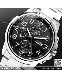 Casio Analog Day Date Stainless Steel Mens Watch MTP-E307D-1A, MTPE307D