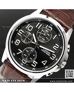 Casio Analog Day Date Geniune Leather Mens Watch MTP-E307L-1A, MTPE307L