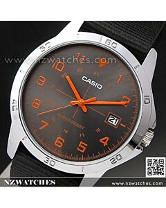 Casio Military Fabric Strap Mens Watch MTP-V008B-1B. MTPV008B